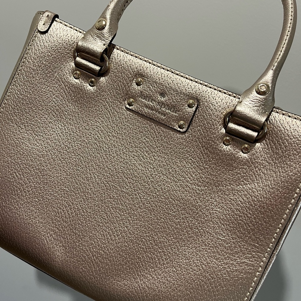 Kate Spade Metallic Gold Tote Bag